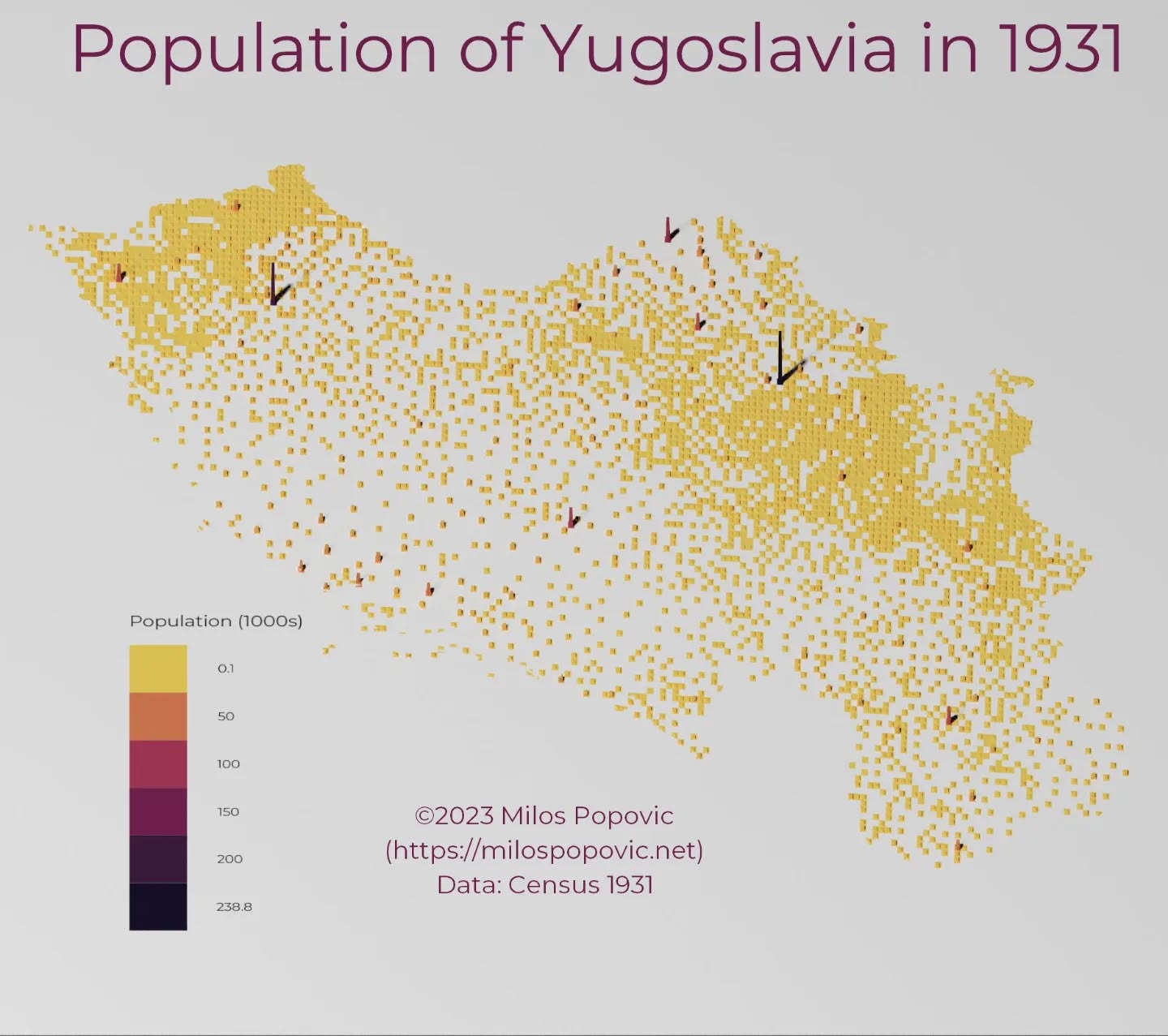 The 1931 Yugoslav Census Data